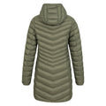 Khaki - Back - Mountain Warehouse Womens-Ladies Florence Long Padded Jacket