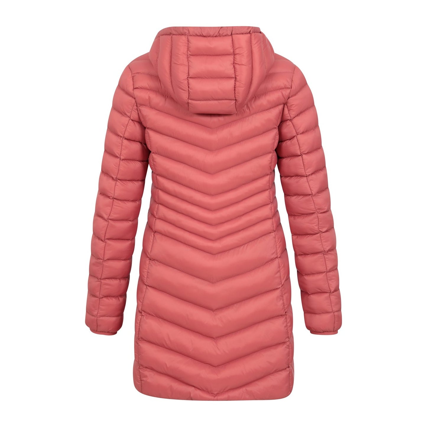 Rust - Back - Mountain Warehouse Womens-Ladies Florence Long Padded Jacket