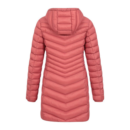 Rust - Back - Mountain Warehouse Womens-Ladies Florence Long Padded Jacket