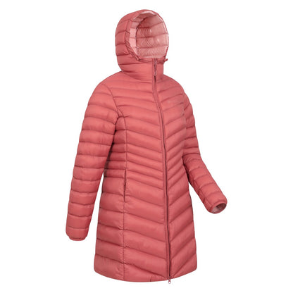 Rust - Side - Mountain Warehouse Womens-Ladies Florence Long Padded Jacket
