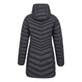 Black - Back - Mountain Warehouse Womens-Ladies Florence Long Padded Jacket