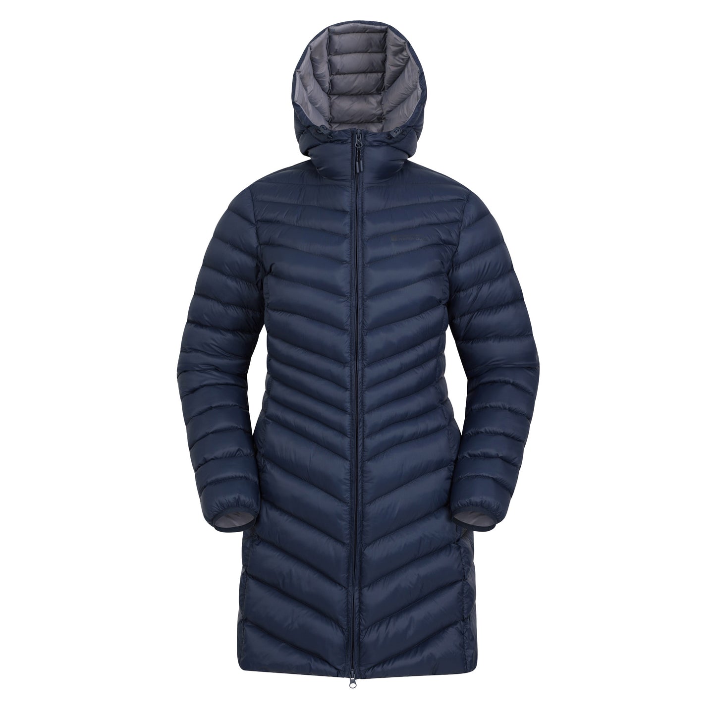 Navy - Front - Mountain Warehouse Womens-Ladies Florence Long Padded Jacket