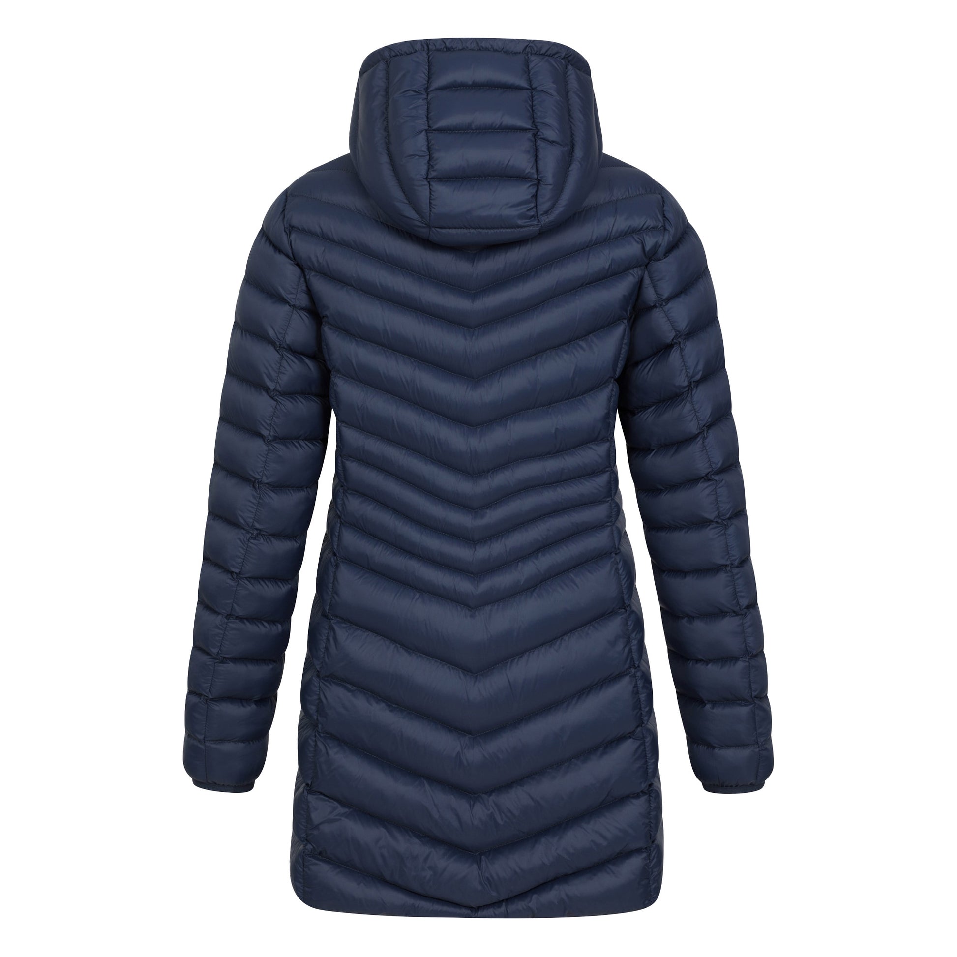 Navy - Back - Mountain Warehouse Womens-Ladies Florence Long Padded Jacket
