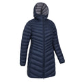 Navy - Side - Mountain Warehouse Womens-Ladies Florence Long Padded Jacket