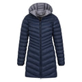 Navy - Pack Shot - Mountain Warehouse Womens-Ladies Florence Long Padded Jacket