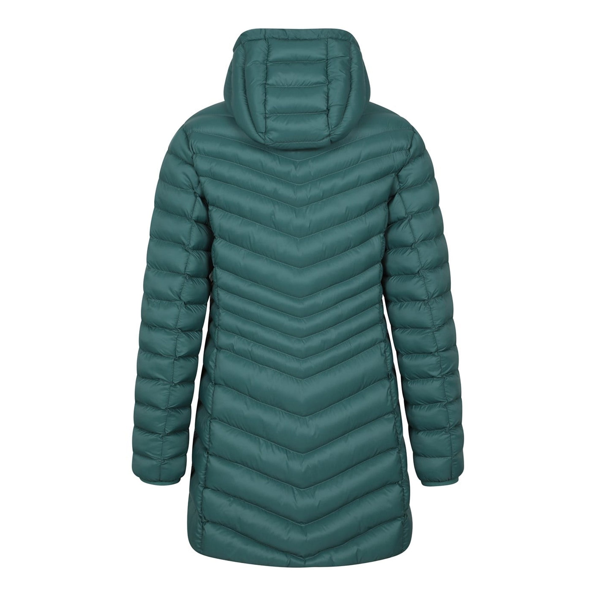 Green - Side - Mountain Warehouse Womens-Ladies Florence Long Padded Jacket