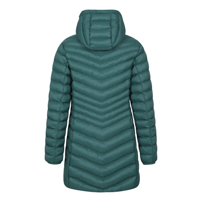 Green - Side - Mountain Warehouse Womens-Ladies Florence Long Padded Jacket