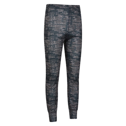 Black - Side - Mountain Warehouse Mens Talus Dash Print Thermal Bottoms