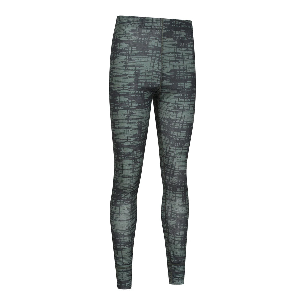 Khaki Green - Side - Mountain Warehouse Mens Talus Dash Print Thermal Bottoms