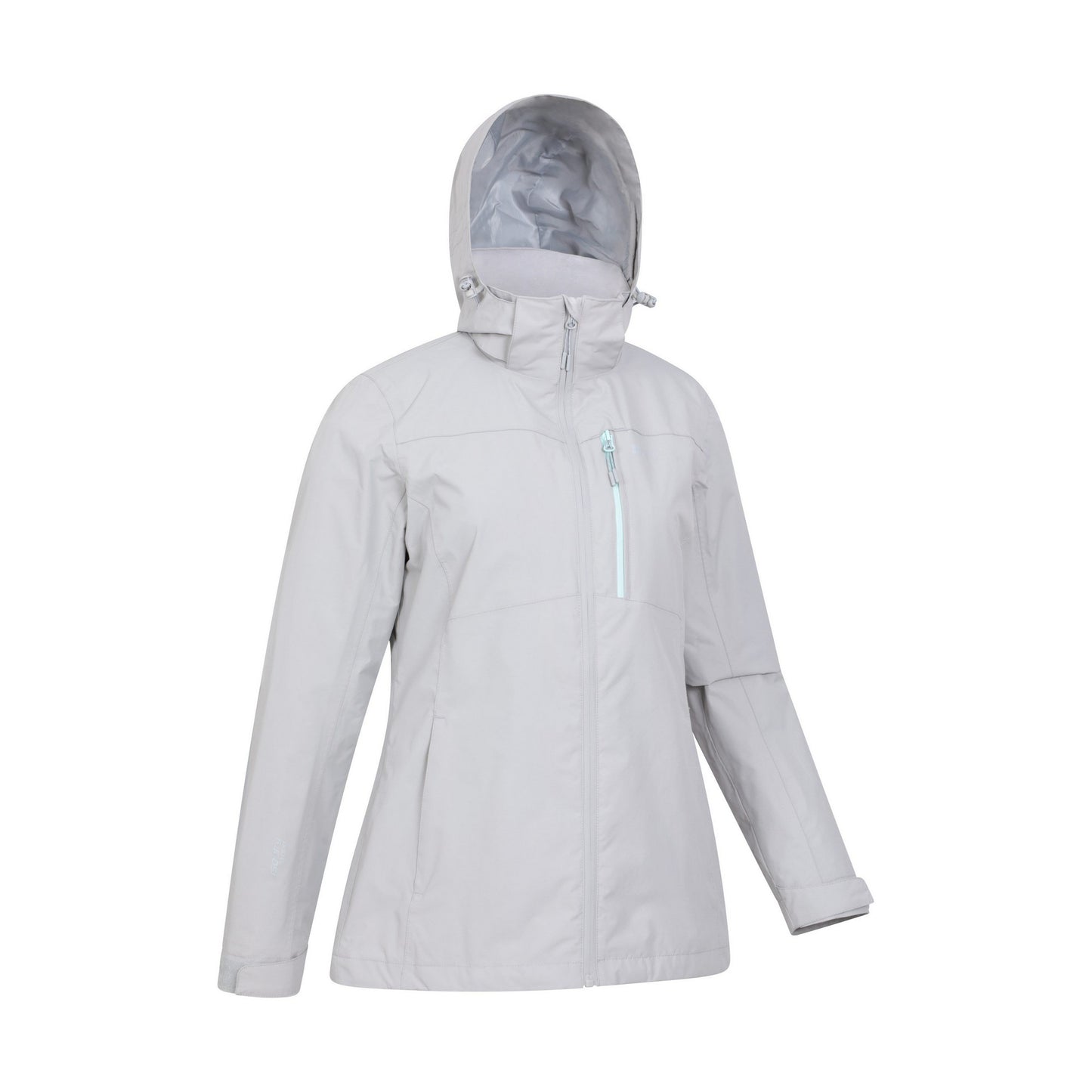 Grey - Side - Mountain Warehouse Womens-Ladies Rainforest II Extreme Waterproof Jacket