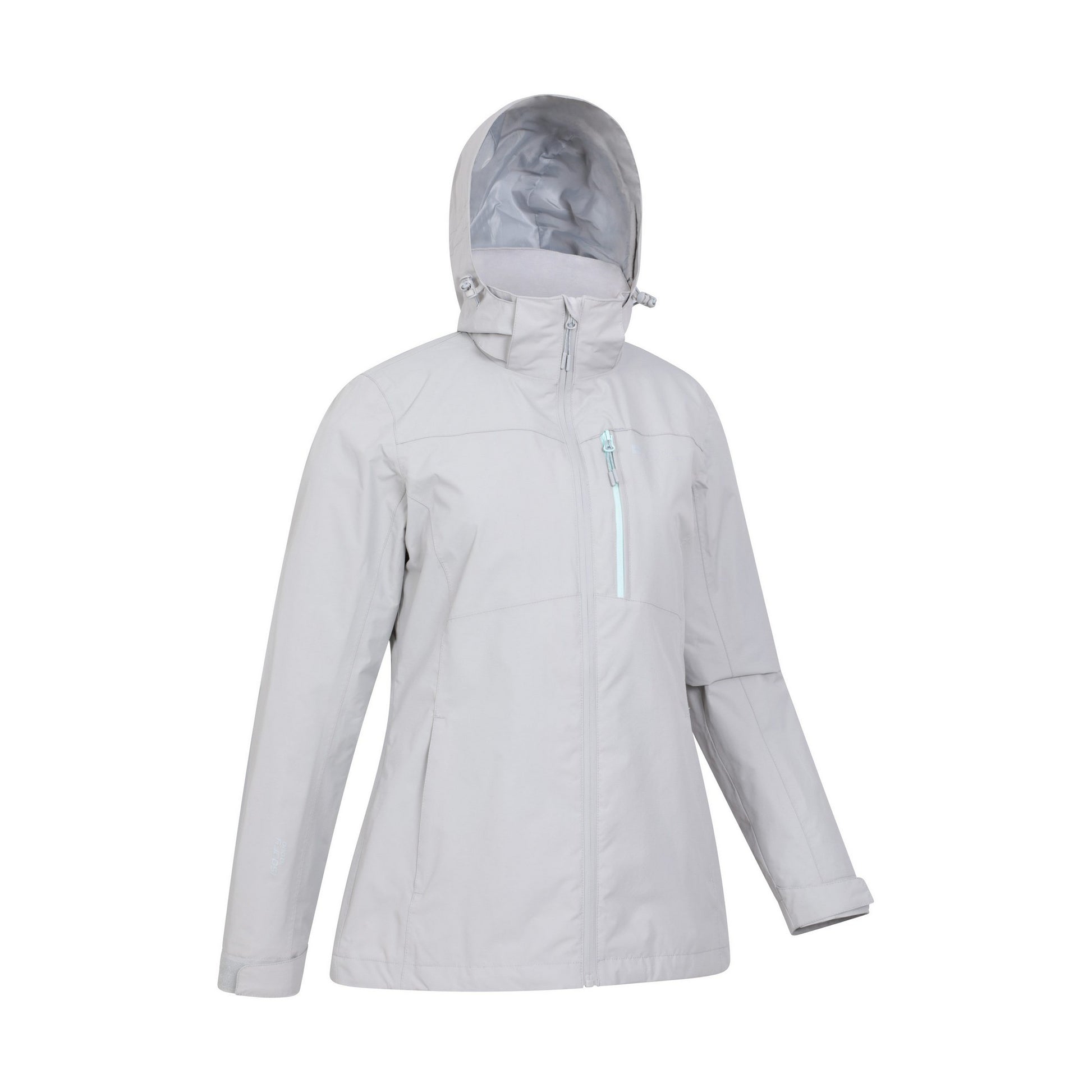 Grey - Side - Mountain Warehouse Womens-Ladies Rainforest II Extreme Waterproof Jacket