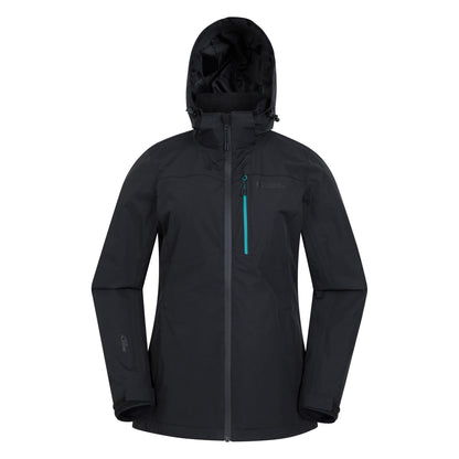 Jet Black - Front - Mountain Warehouse Womens-Ladies Rainforest II Extreme Waterproof Jacket