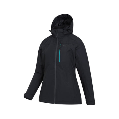 Jet Black - Lifestyle - Mountain Warehouse Womens-Ladies Rainforest II Extreme Waterproof Jacket