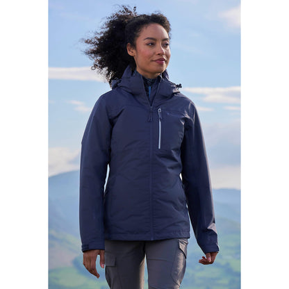 Blue - Front - Mountain Warehouse Womens-Ladies Rainforest II Extreme Waterproof Jacket