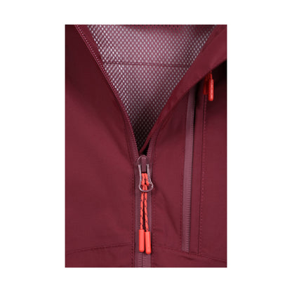 Burgundy - Pack Shot - Mountain Warehouse Womens-Ladies Rainforest II Extreme Waterproof Jacket