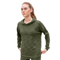 Green - Close up - Mountain Warehouse Womens-Ladies Stretch Hoodie