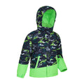 Green - Side - Mountain Warehouse Childrens-Kids Mogal Camouflage Ski Jacket