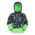 Green - Front - Mountain Warehouse Childrens-Kids Mogal Camouflage Ski Jacket