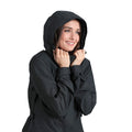 Grey - Back - Mountain Warehouse Womens-Ladies Shore Textured Waterproof Jacket