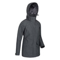 Grey - Lifestyle - Mountain Warehouse Womens-Ladies Shore Textured Waterproof Jacket