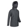 Grey - Pack Shot - Mountain Warehouse Womens-Ladies Shore Textured Waterproof Jacket