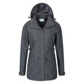 Grey - Pack Shot - Mountain Warehouse Womens-Ladies Shore Textured Waterproof Jacket