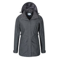 Grey - Close up - Mountain Warehouse Womens-Ladies Shore Textured Waterproof Jacket
