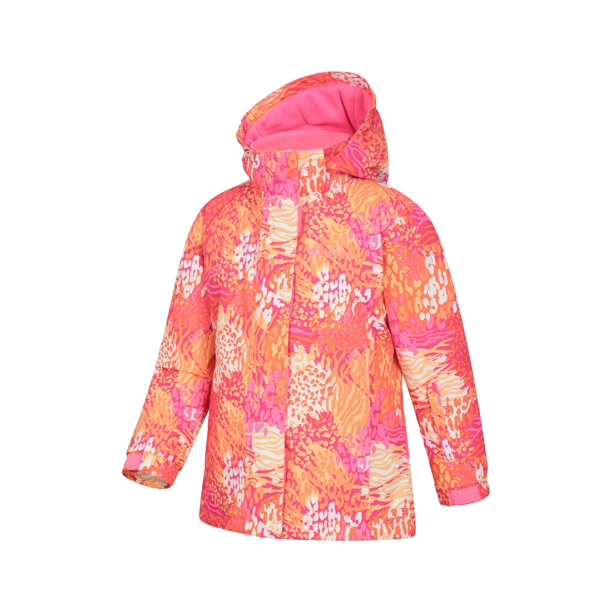 Bright Orange - Lifestyle - Mountain Warehouse Childrens-Kids Snowdrop Watercolour Ski Jacket