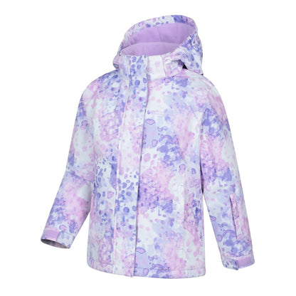 Pink - Lifestyle - Mountain Warehouse Childrens-Kids Snowdrop Watercolour Ski Jacket