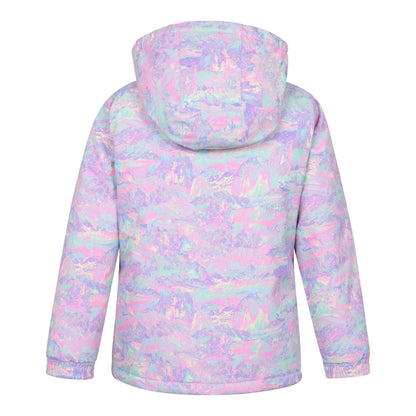 Pale Blue - Side - Mountain Warehouse Childrens-Kids Snowdrop Watercolour Ski Jacket
