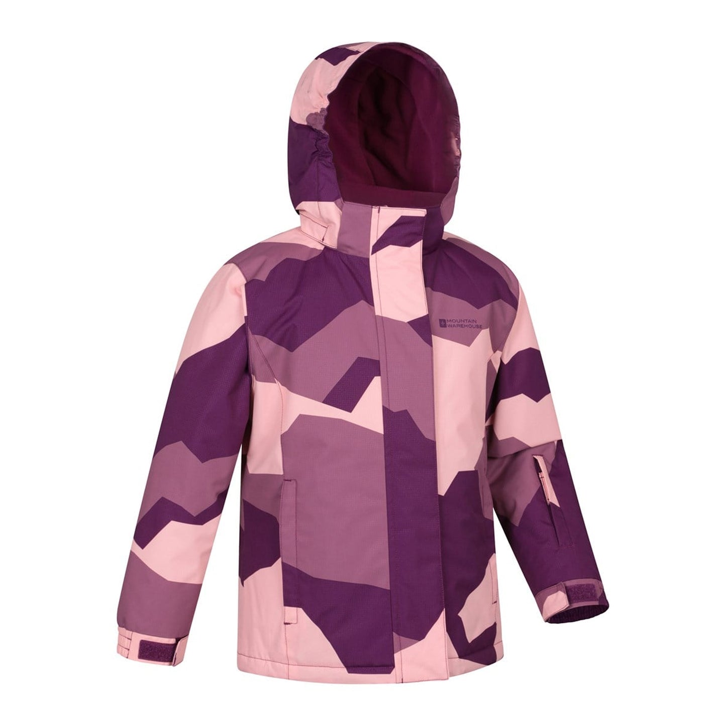 Berry - Back - Mountain Warehouse Childrens-Kids Snowdrop Watercolour Ski Jacket