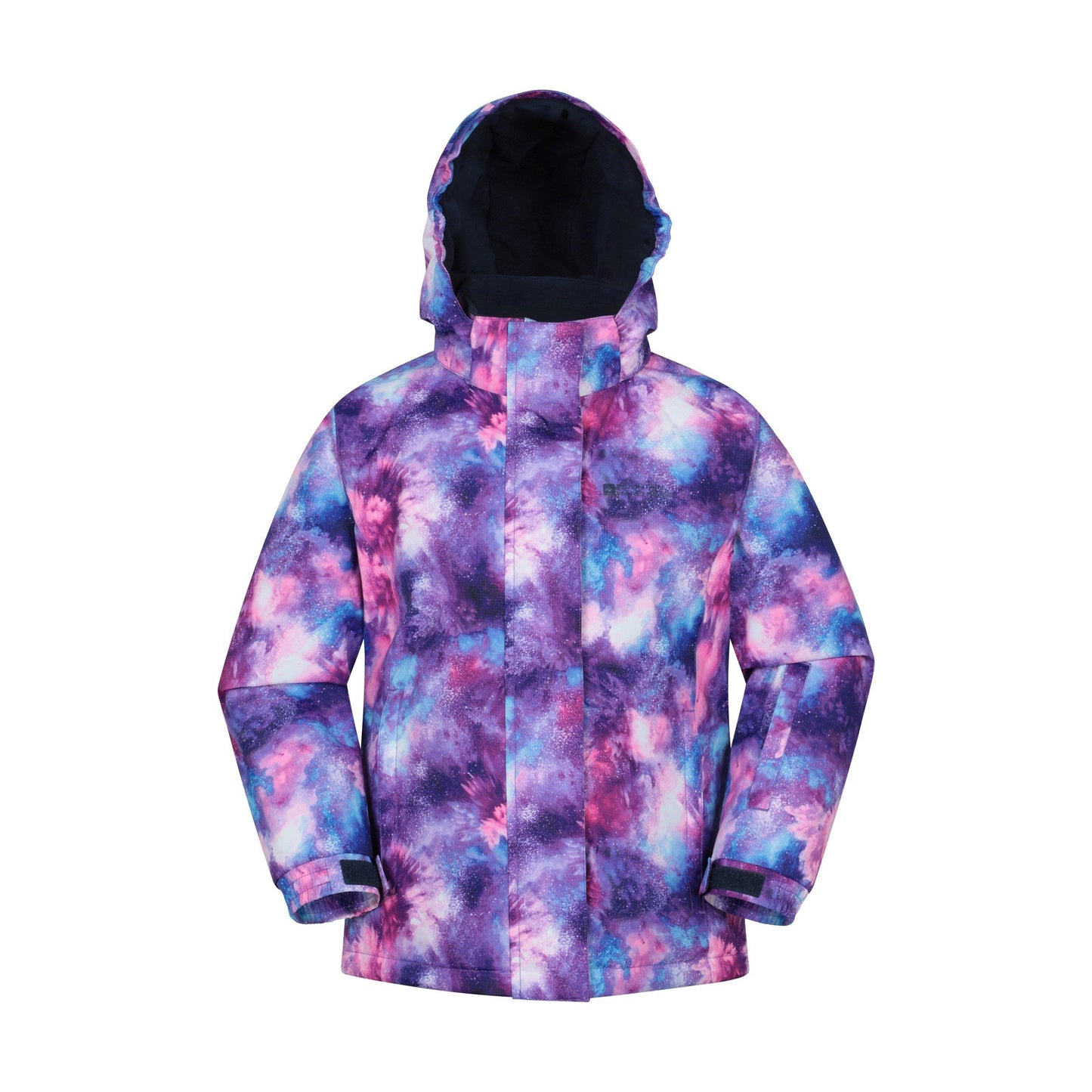 Dark Purple - Front - Mountain Warehouse Childrens-Kids Snowdrop Watercolour Ski Jacket