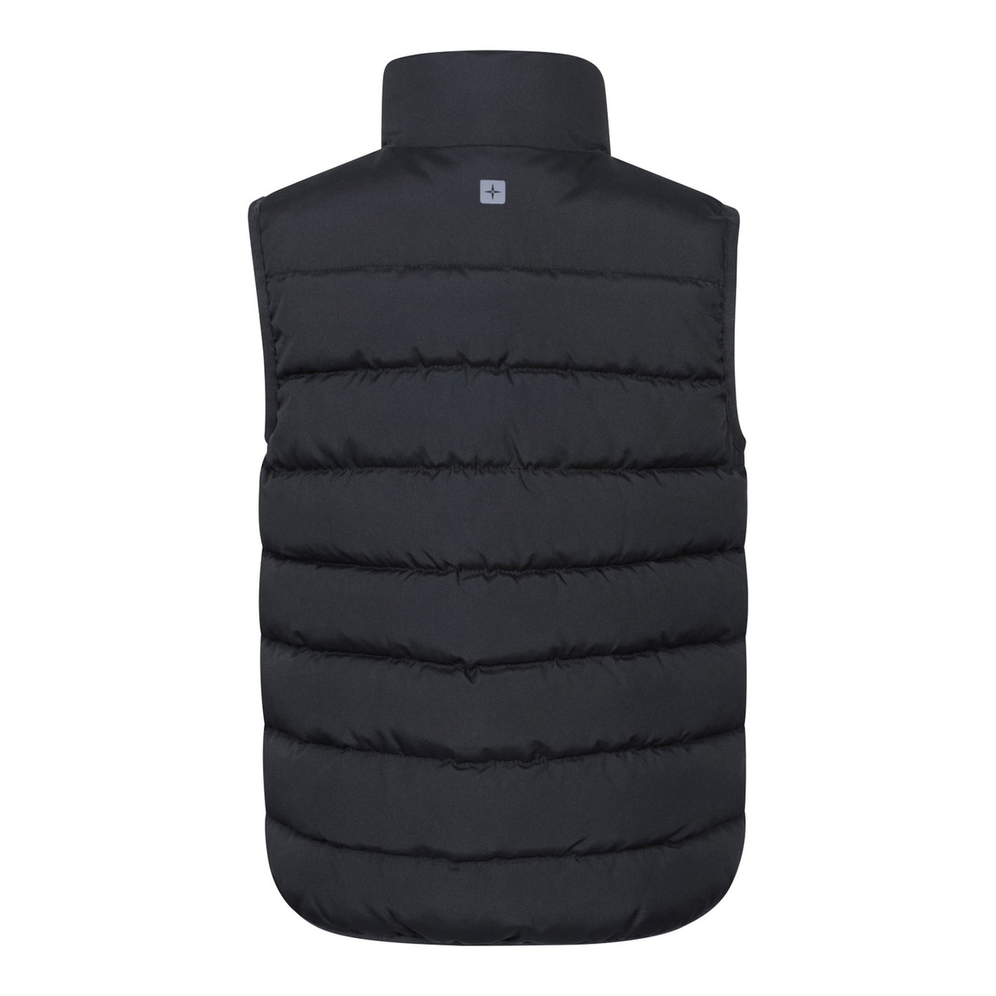 Black - Side - Mountain Warehouse Childrens-Kids Rocko Plain Padded Gilet