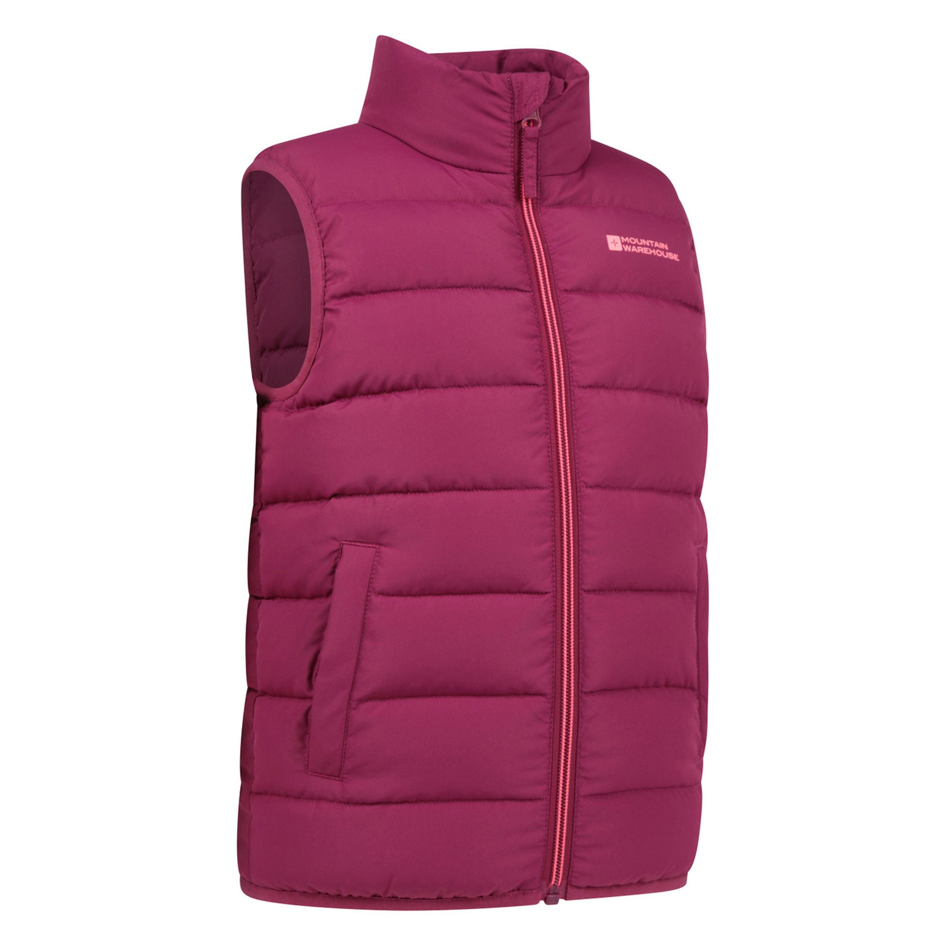 Berry - Side - Mountain Warehouse Childrens-Kids Rocko Plain Padded Gilet