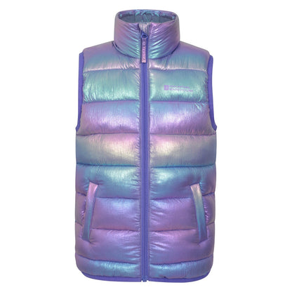 Blue - Front - Mountain Warehouse Childrens-Kids Rocko Plain Padded Gilet