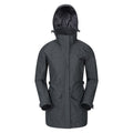 Grey - Front - Mountain Warehouse Womens-Ladies Shore Textured Waterproof Jacket