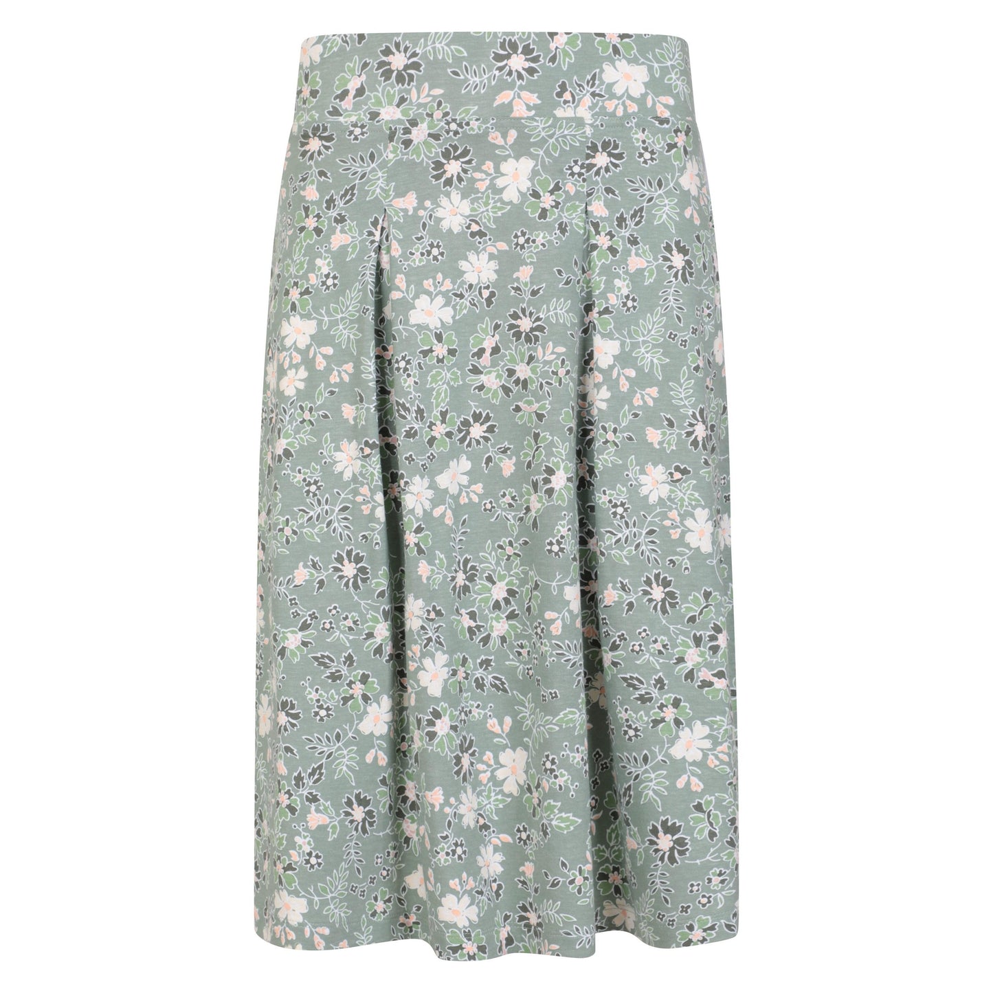Pale Green - Front - Mountain Warehouse Womens-Ladies Waterfront Spotted Midi Skirt