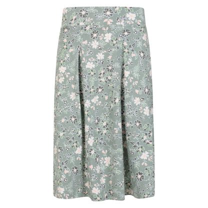 Pale Green - Front - Mountain Warehouse Womens-Ladies Waterfront Spotted Midi Skirt