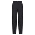 Jet Black - Front - Mountain Warehouse Mens Trek II Long Winter Trousers