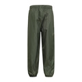 Green - Back - Mountain Warehouse Childrens-Kids Fleece Lined Waterproof Trousers
