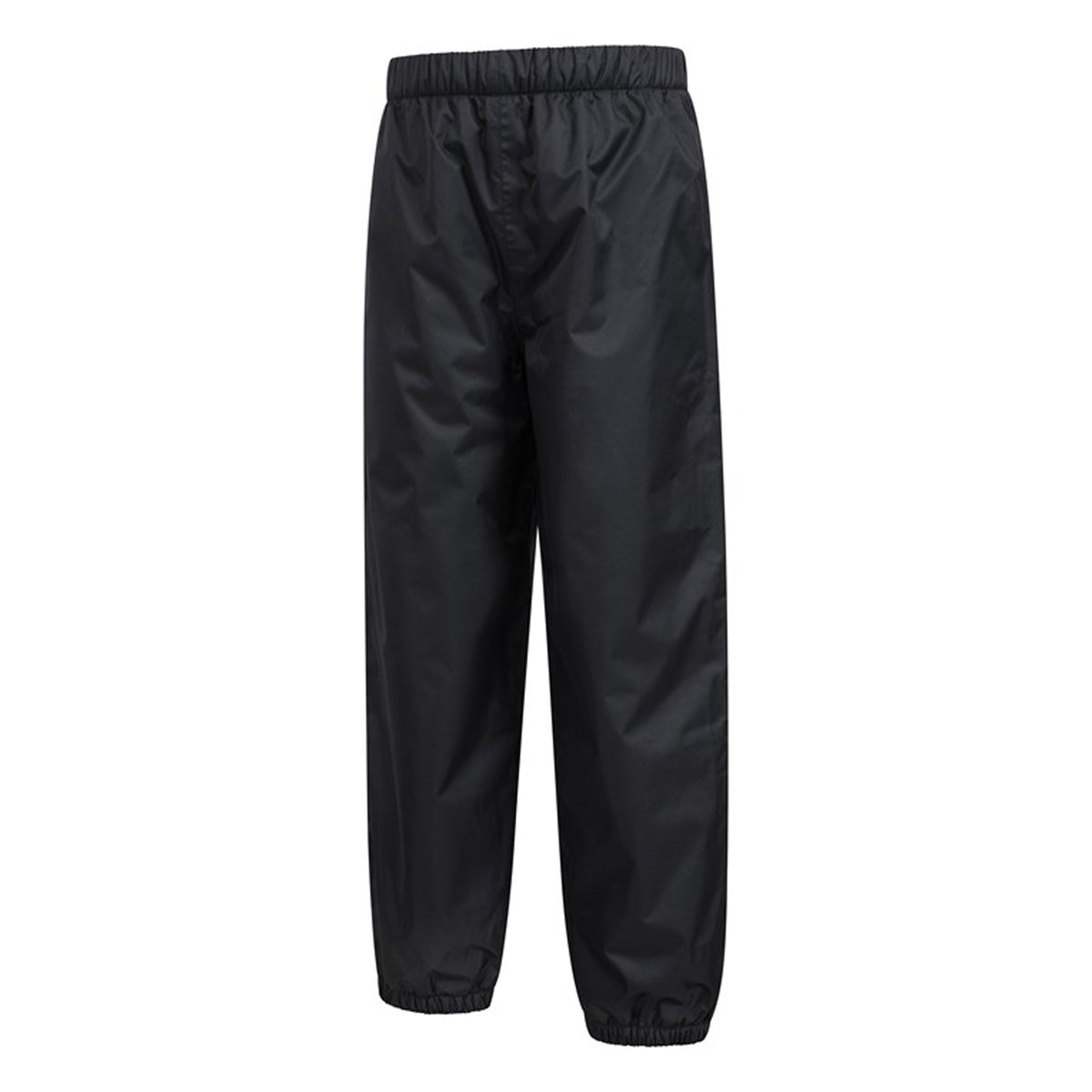 Black - Side - Mountain Warehouse Childrens-Kids Fleece Lined Waterproof Trousers