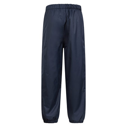 Navy - Back - Mountain Warehouse Childrens-Kids Fleece Lined Waterproof Trousers