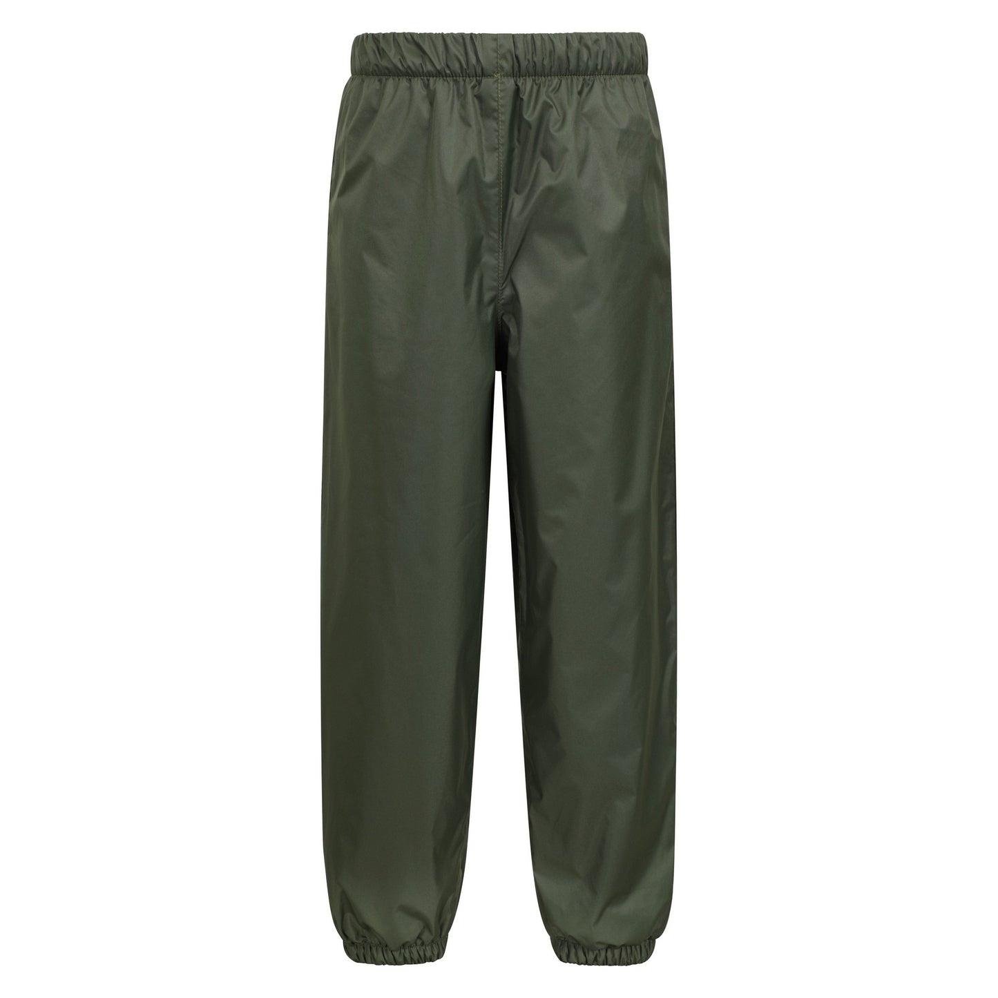 Khaki Green - Front - Mountain Warehouse Childrens-Kids Fleece Lined Waterproof Trousers