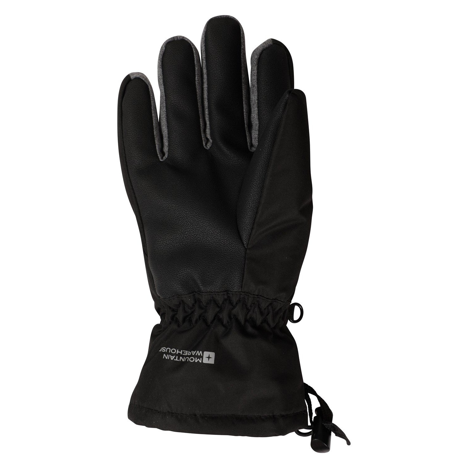 Black - Back - Mountain Warehouse Childrens-Kids Extreme Waterproof Ski Gloves
