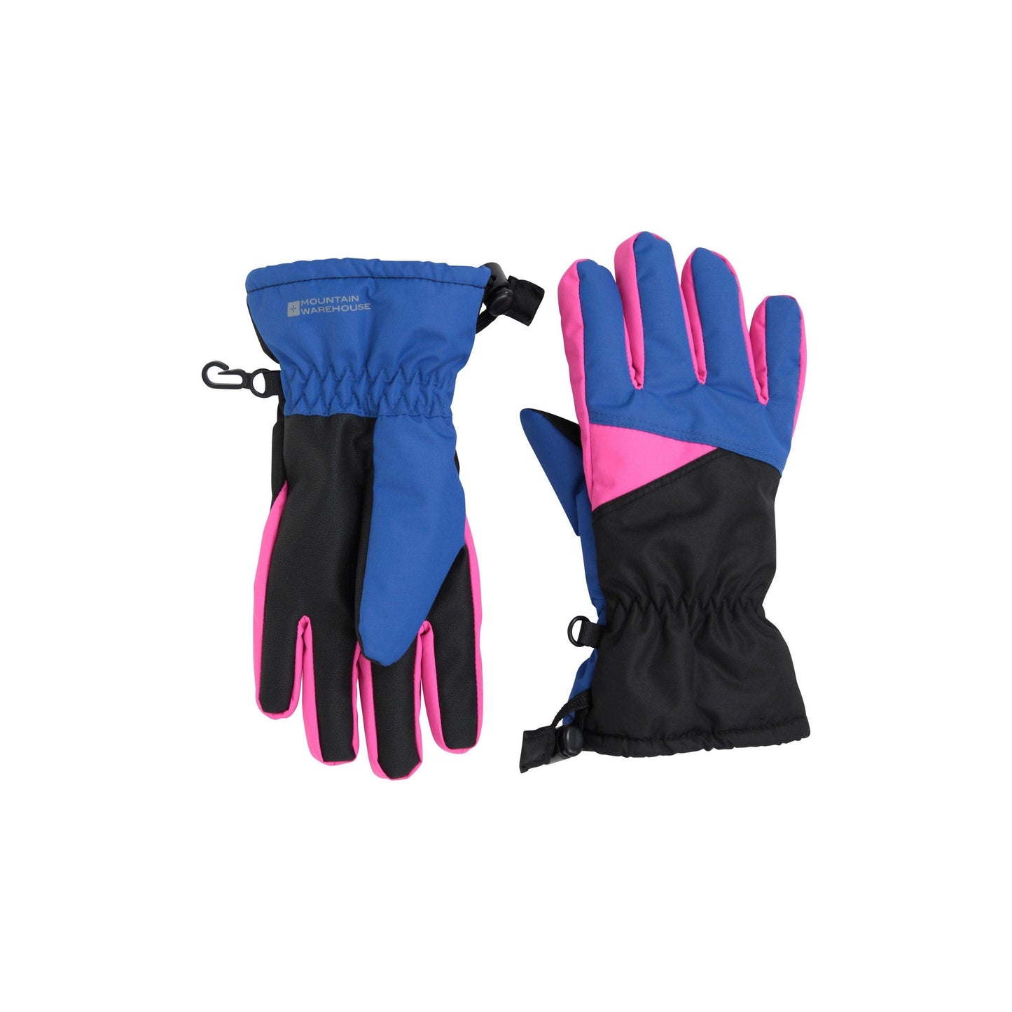 Bright Pink - Front - Mountain Warehouse Childrens-Kids Extreme Waterproof Ski Gloves