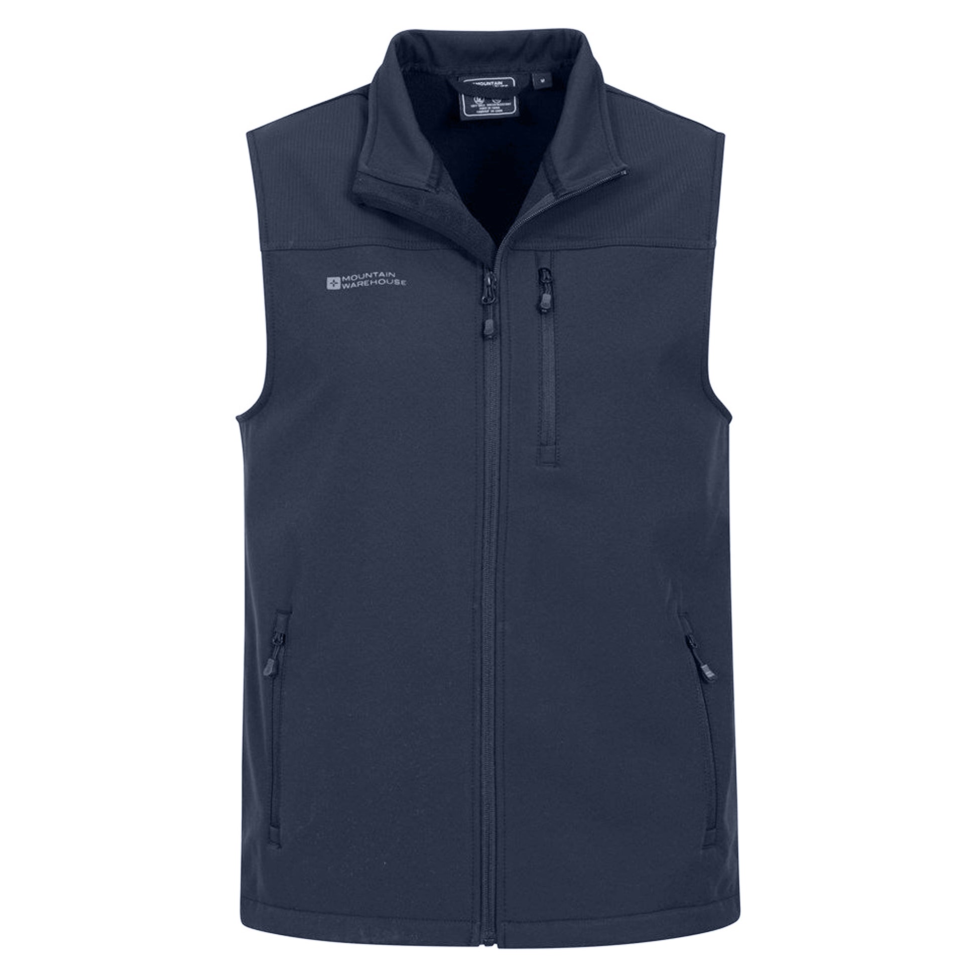 Dark Blue - Pack Shot - Mountain Warehouse Mens Grasmere Gilet
