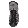 Black - Pack Shot - Mountain Warehouse Mens Bay Reef Sandals