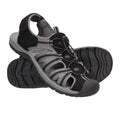 Black - Pack Shot - Mountain Warehouse Mens Bay Reef Sandals