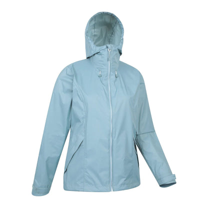 Light Teal - Side - Mountain Warehouse Womens-Ladies Swerve Packaway Waterproof Jacket
