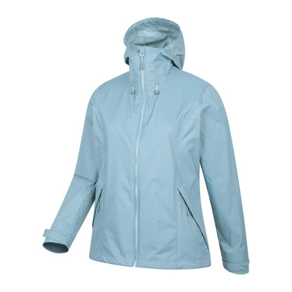 Light Teal - Lifestyle - Mountain Warehouse Womens-Ladies Swerve Packaway Waterproof Jacket
